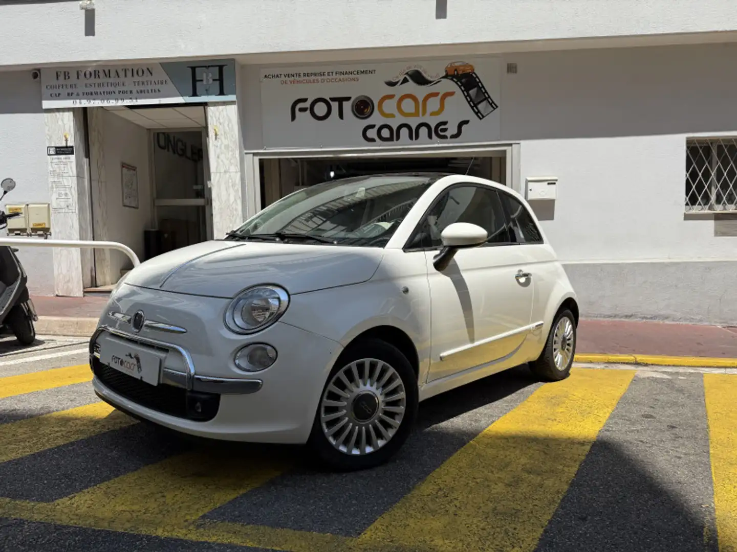 Fiat 500 1.4 16V 100CH LOUNGE DUALOGIC Blanc - 1