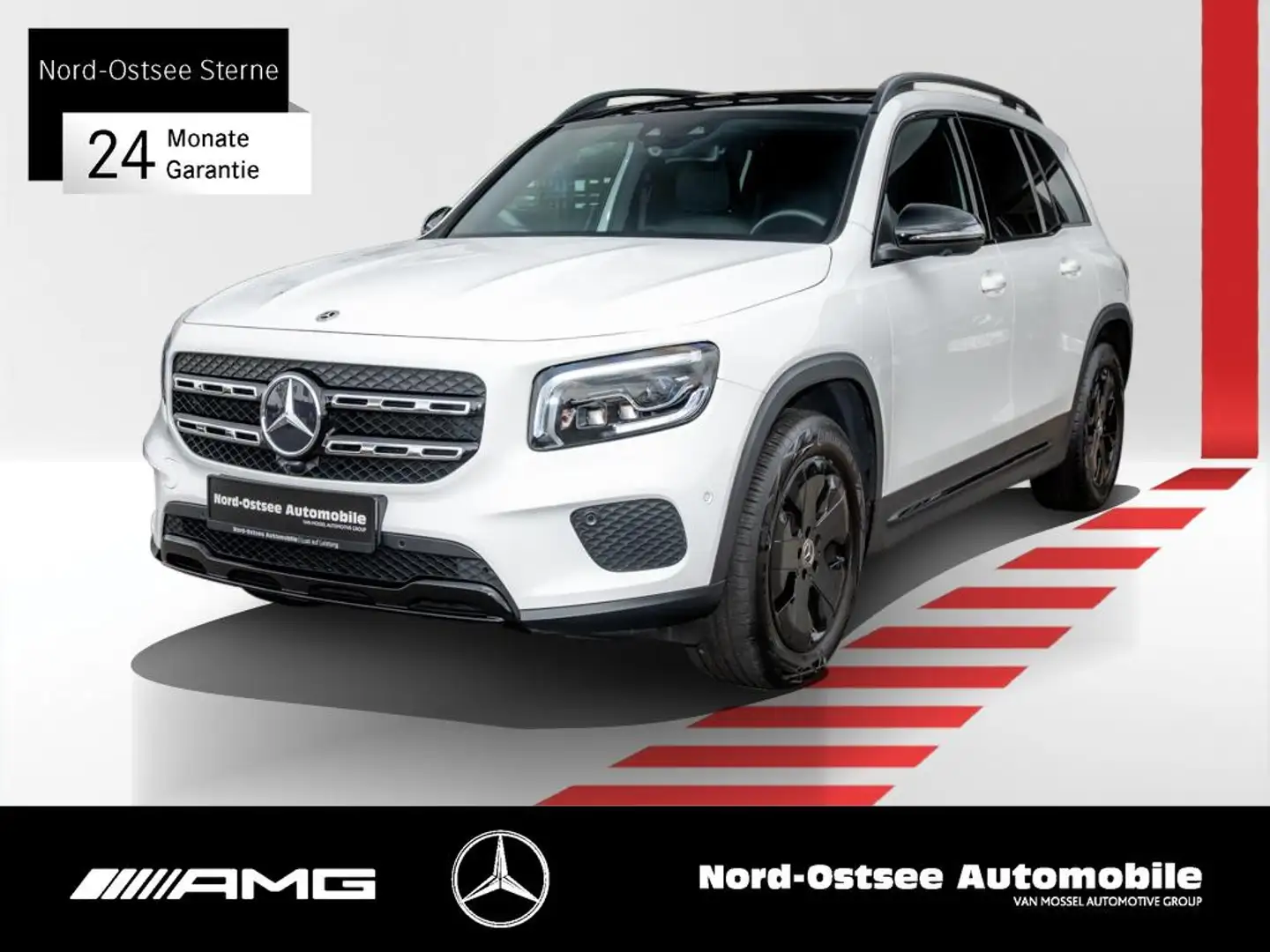 Mercedes-Benz GLB 220 d 4M PROGRESSIVE NIGHT PANO AHK BUR NAVI Blanc - 1