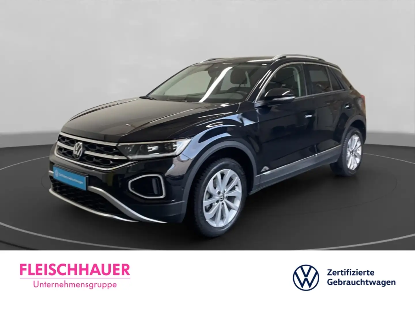Volkswagen T-Roc 1.5 TSI Style AHK Navi Digitales Cockpit Massagesi Noir - 1