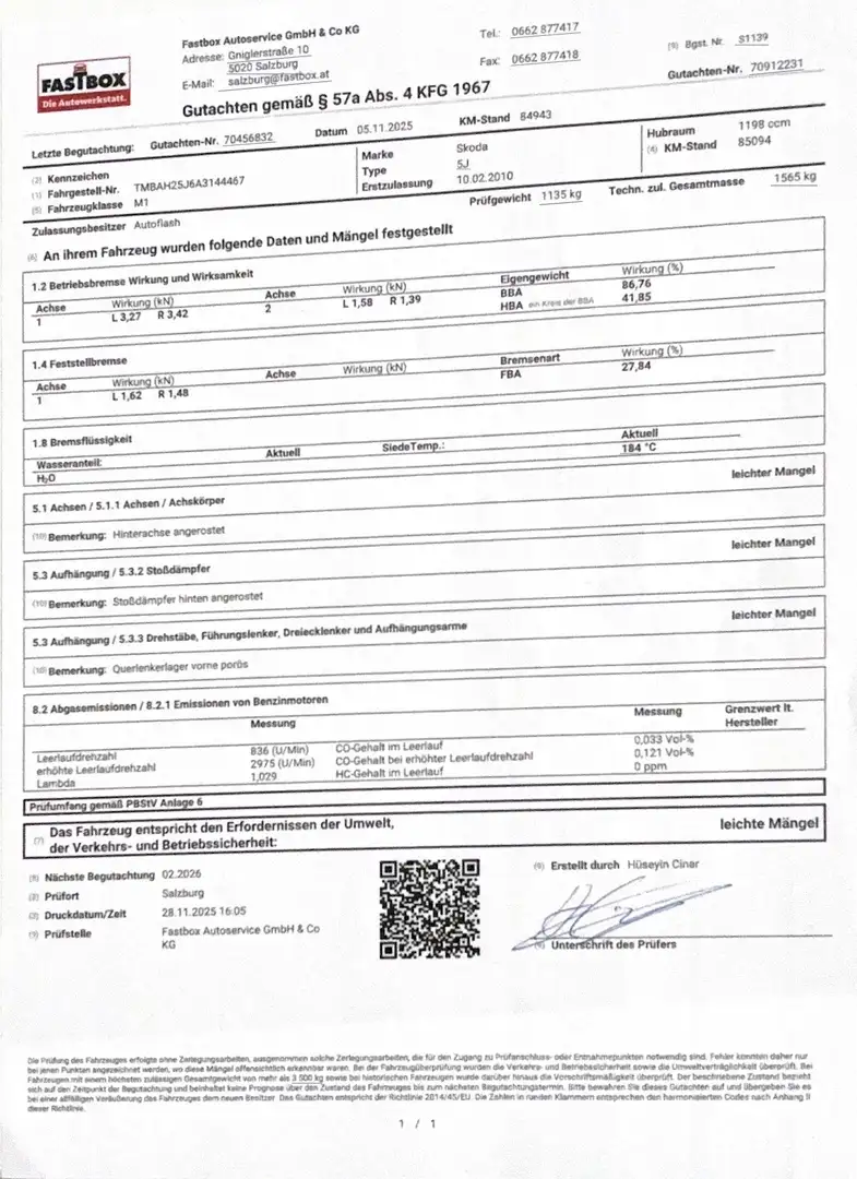 Skoda Fabia Classic Rot - 1