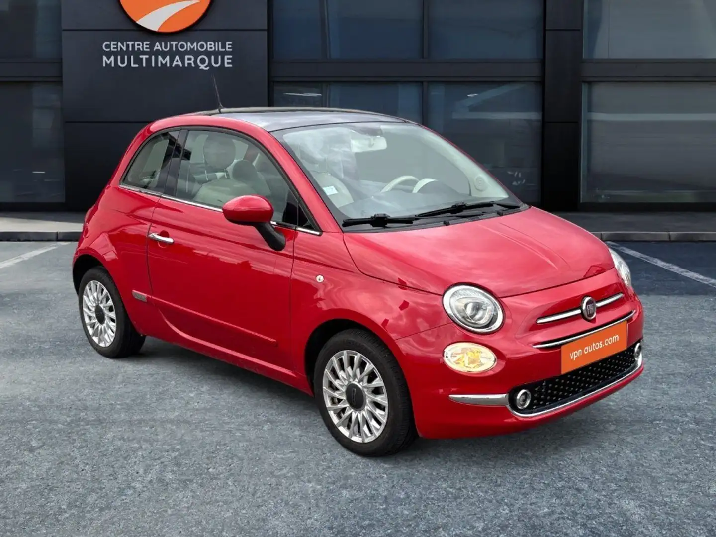 Fiat 500 SERIE 6 1.2 69 ch Lounge Rouge - 2