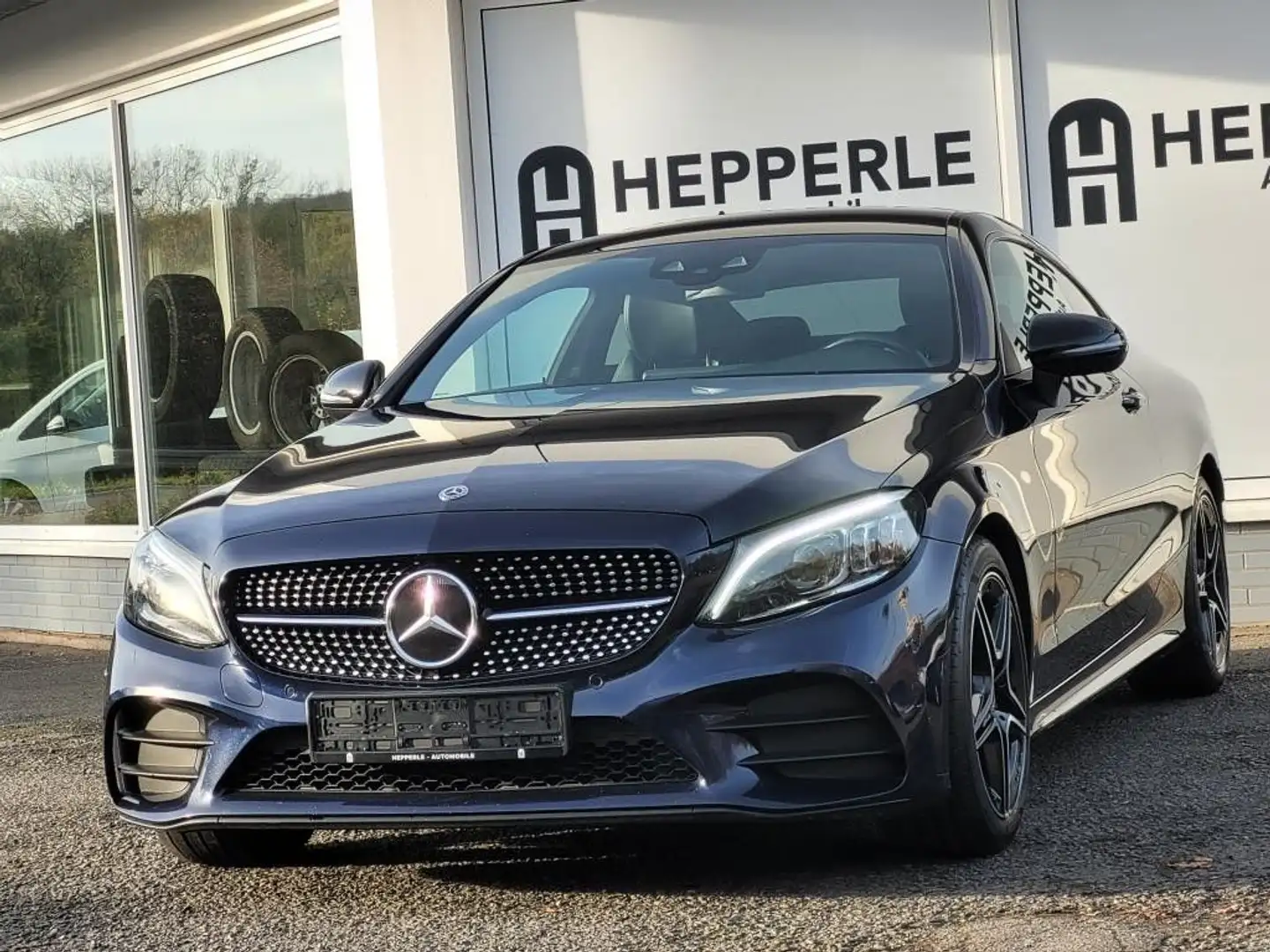 Mercedes-Benz C 300 d Coupe AMG Line Night+WIDESC+BURMESTER+KAM Blau - 2