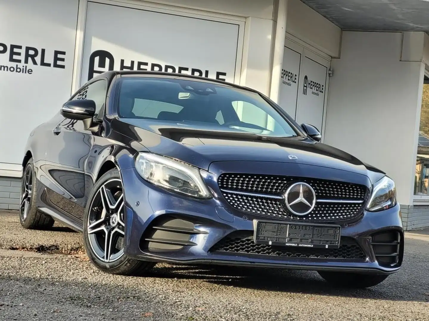 Mercedes-Benz C 300 d Coupe AMG Line Night+WIDESC+BURMESTER+KAM Blau - 1