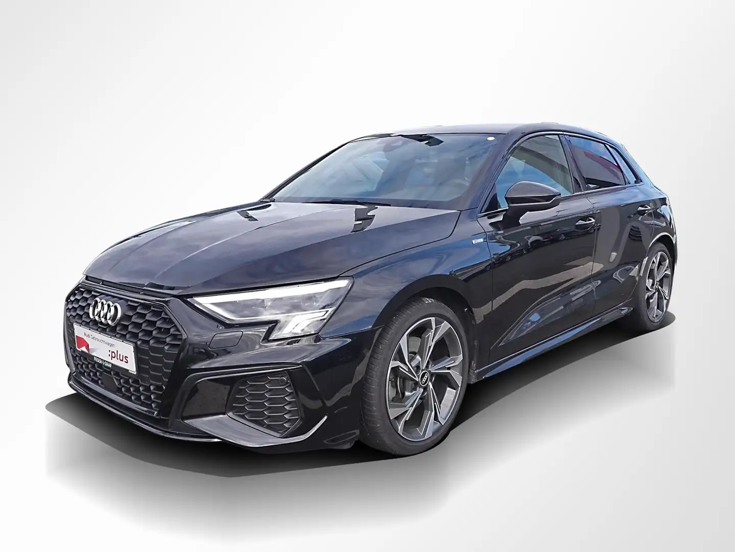 Audi A3 Sportback 35 tfsi 3x S line edition Zwart - 1