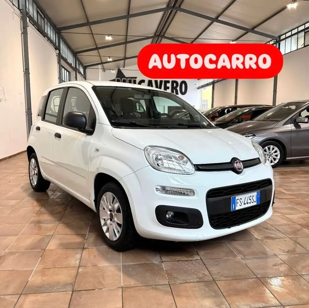Fiat Panda 1.3mjt. 80cv AUTOCARRO 4 POSTI Wit - 1