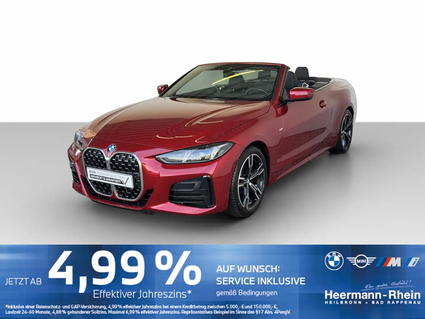 BMW 420 dA Cabrio M Sport LiveCock.ParkAss.DriveAss. Rot - 2