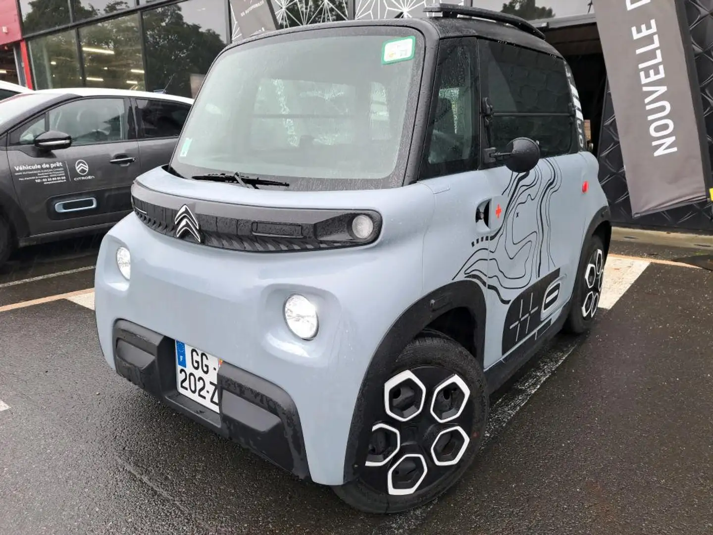 Citroen Ami AMI PACK VIBE Barres Stickers 1Â°Main Gris - 1