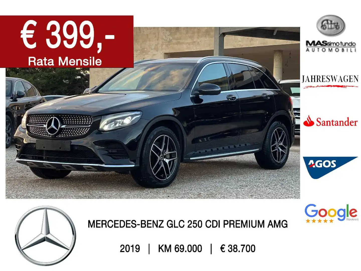 Mercedes-Benz GLC 250 d 4Matic Premium Zwart - 1