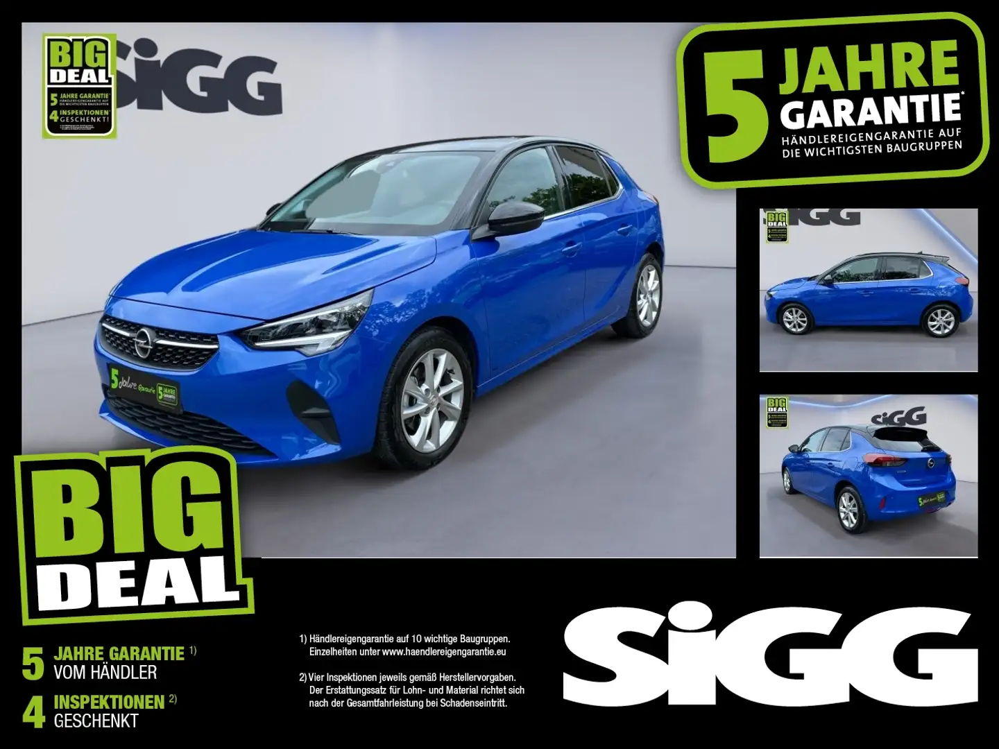 Opel Corsa F 1.2 Turbo Elegance Matrix DynLicht Kam. Blau - 1