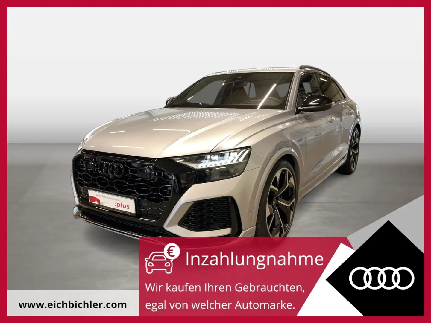 Audi RS Q8 Luft Pano 4xSHZ ACC STH SoftClose 360 HUD Срібний - 1