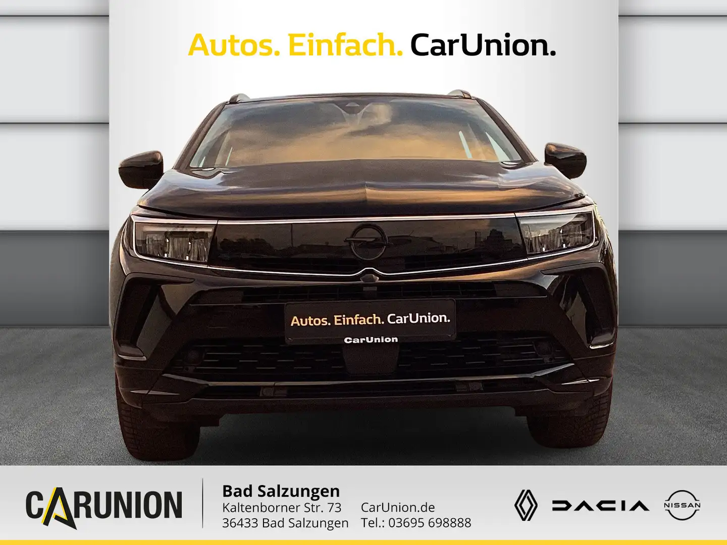 Opel Grandland X 1.2 DI GS Line Schwarz - 2