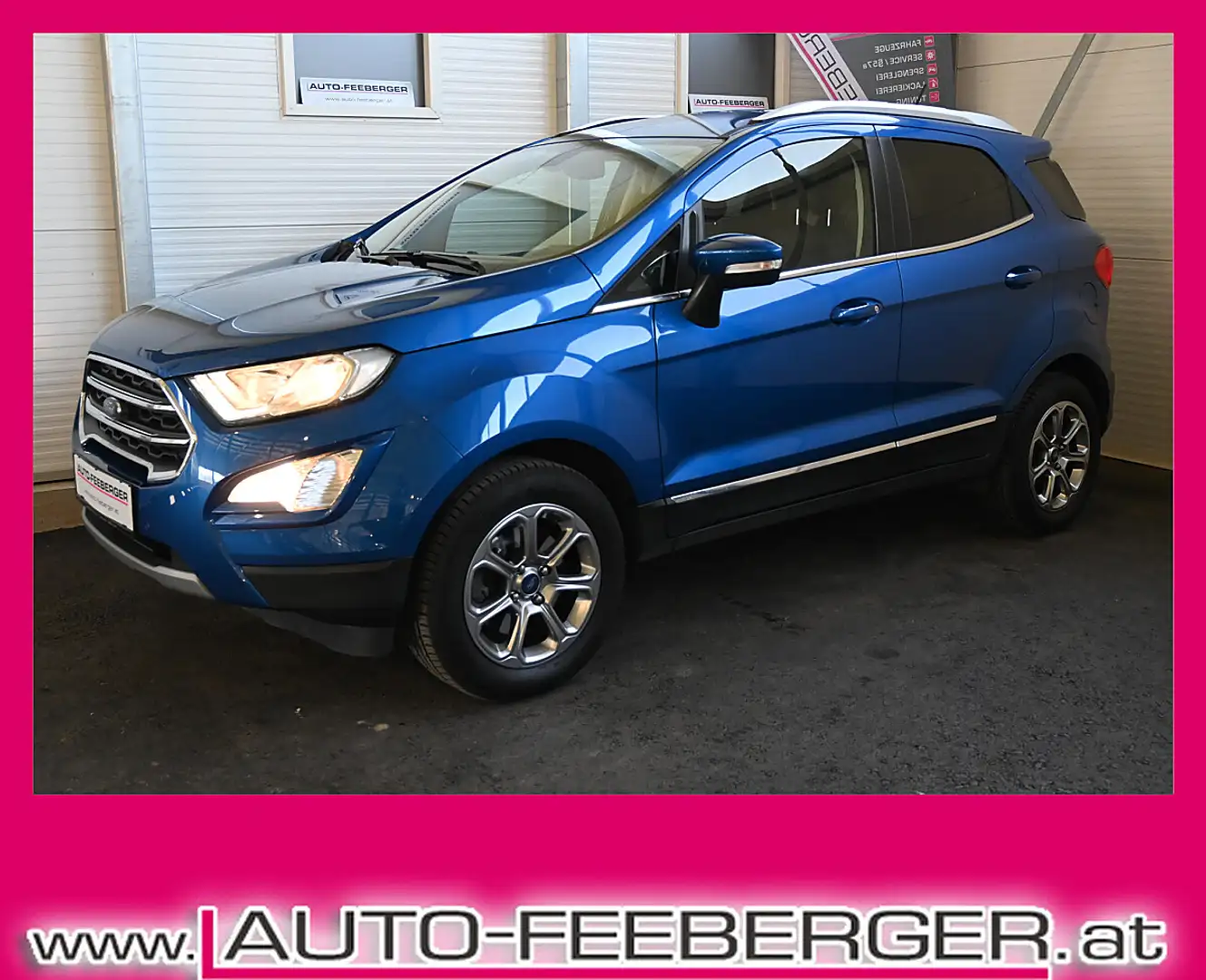 Ford EcoSport 1,0 EcoBoost Titanium  Winterpaket,Kamera Blau - 1
