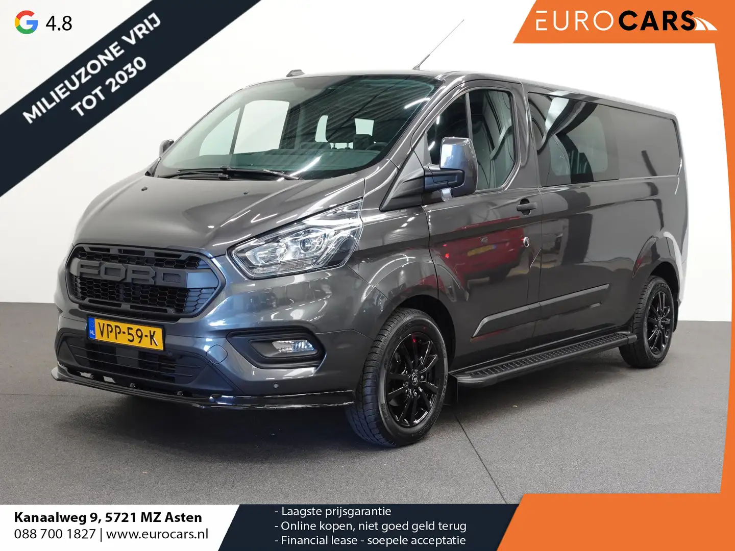 Ford Transit Custom 300 2.0 TDCI L2H1 Raptor Dubbele Cabine Trend Spor Grey - 1