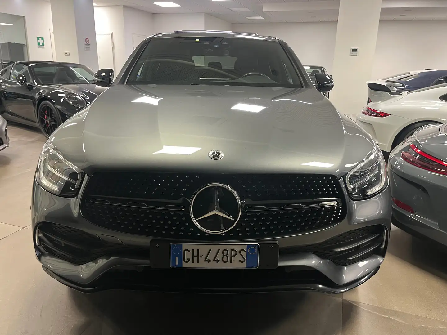 Mercedes-Benz GLC 300 DE PHEV COUPE' PREMIUM PLUS 4MATIC TETTO FULL Grigio - 2