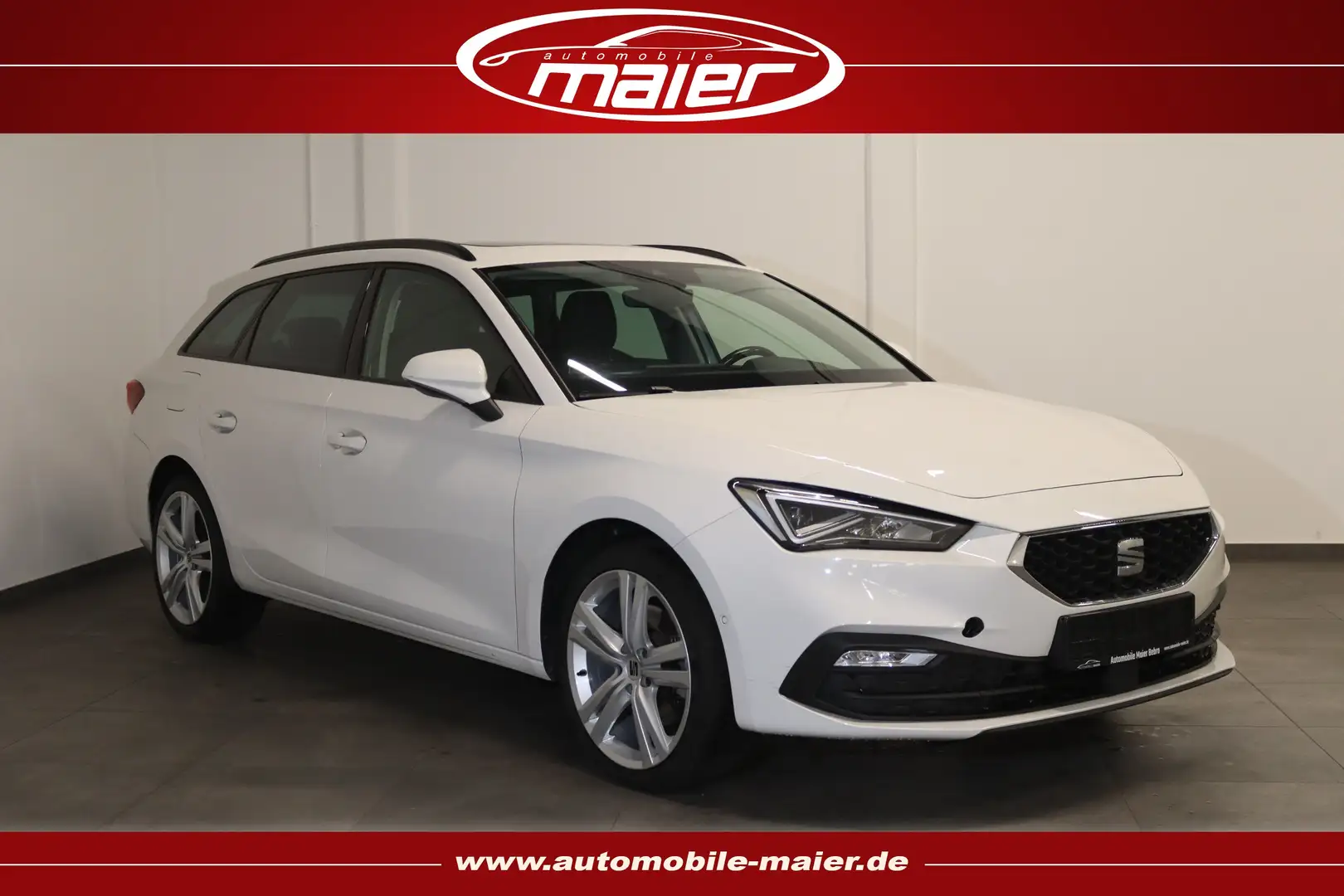 SEAT Leon 2.0 TDI Style-Virtual-Navi-Pano-AHK-ACC-LED Blanc - 1