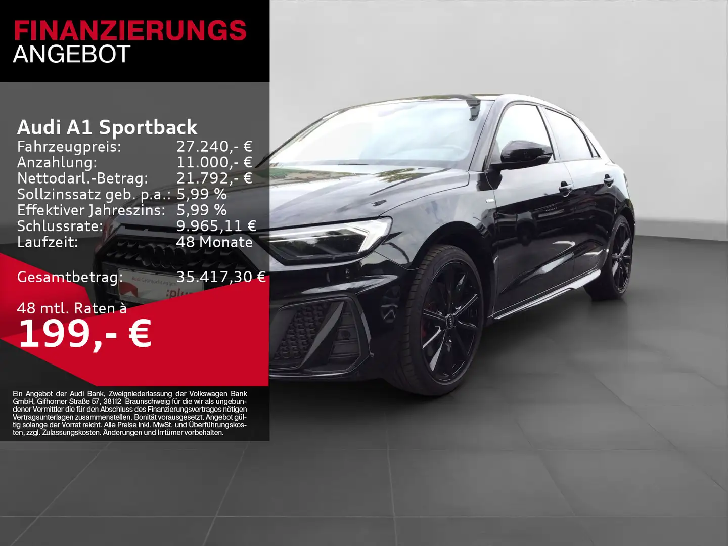 Audi A1 40 TFSI 2x S LINE LM18 PRIVACY OPS Nero - 1