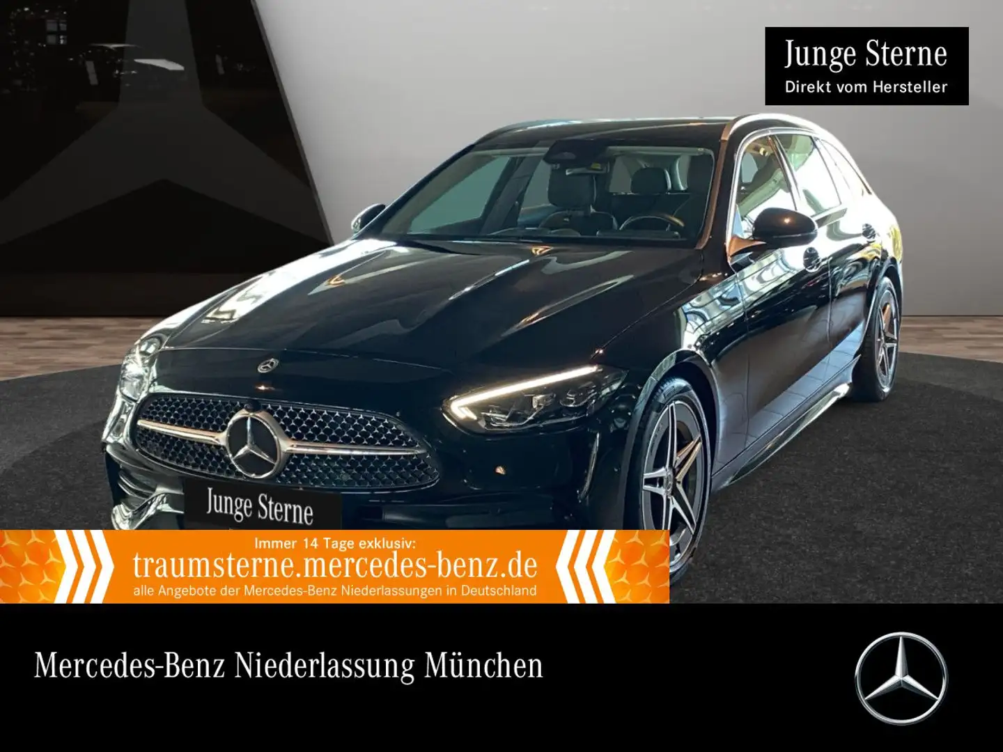 Mercedes-Benz C 180 T AMG+LED+KAMERA+TOTW+KEYLESS+9G Schwarz - 1