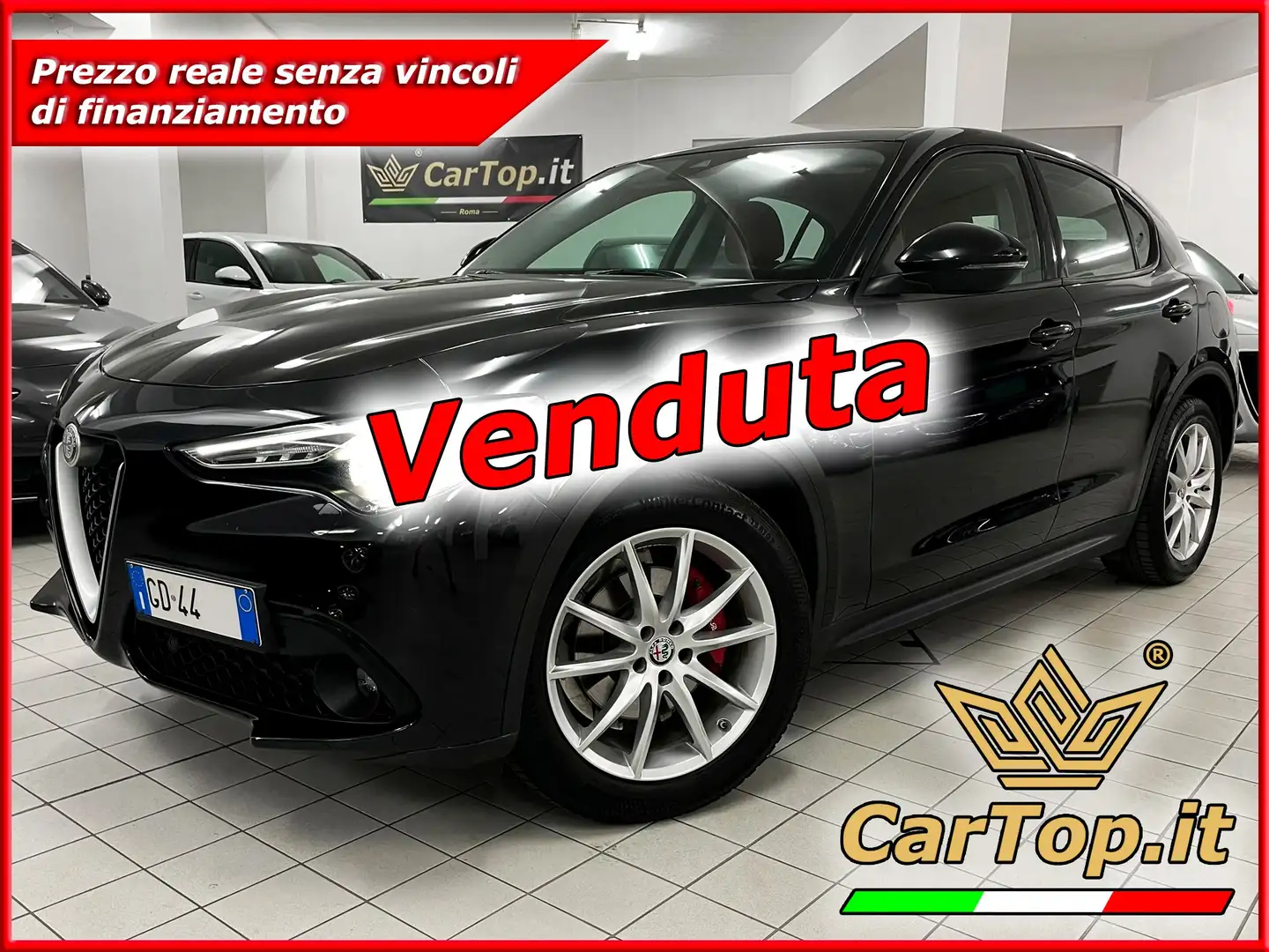 Alfa Romeo Stelvio 2.2 TD 190 CV EXECUTIVE 19" DISTRIBUZIONE ESEGUITA Nero - 1