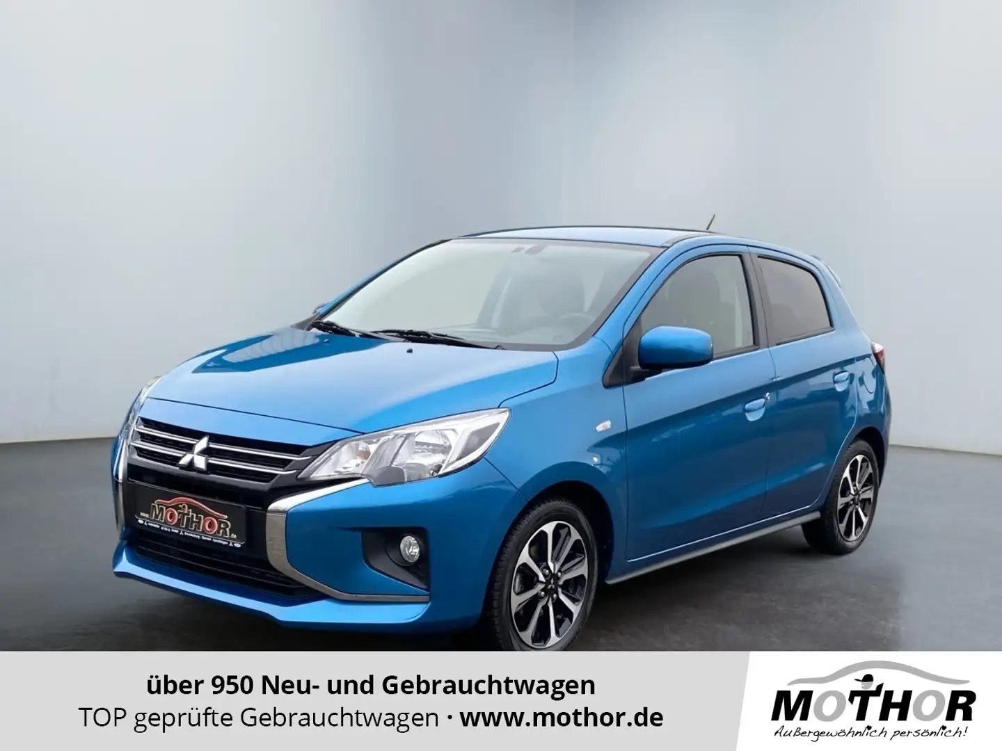 Mitsubishi Space Star Select+ 1,2 l CVT AS&G TEMP SHZ KAM Blau - 1