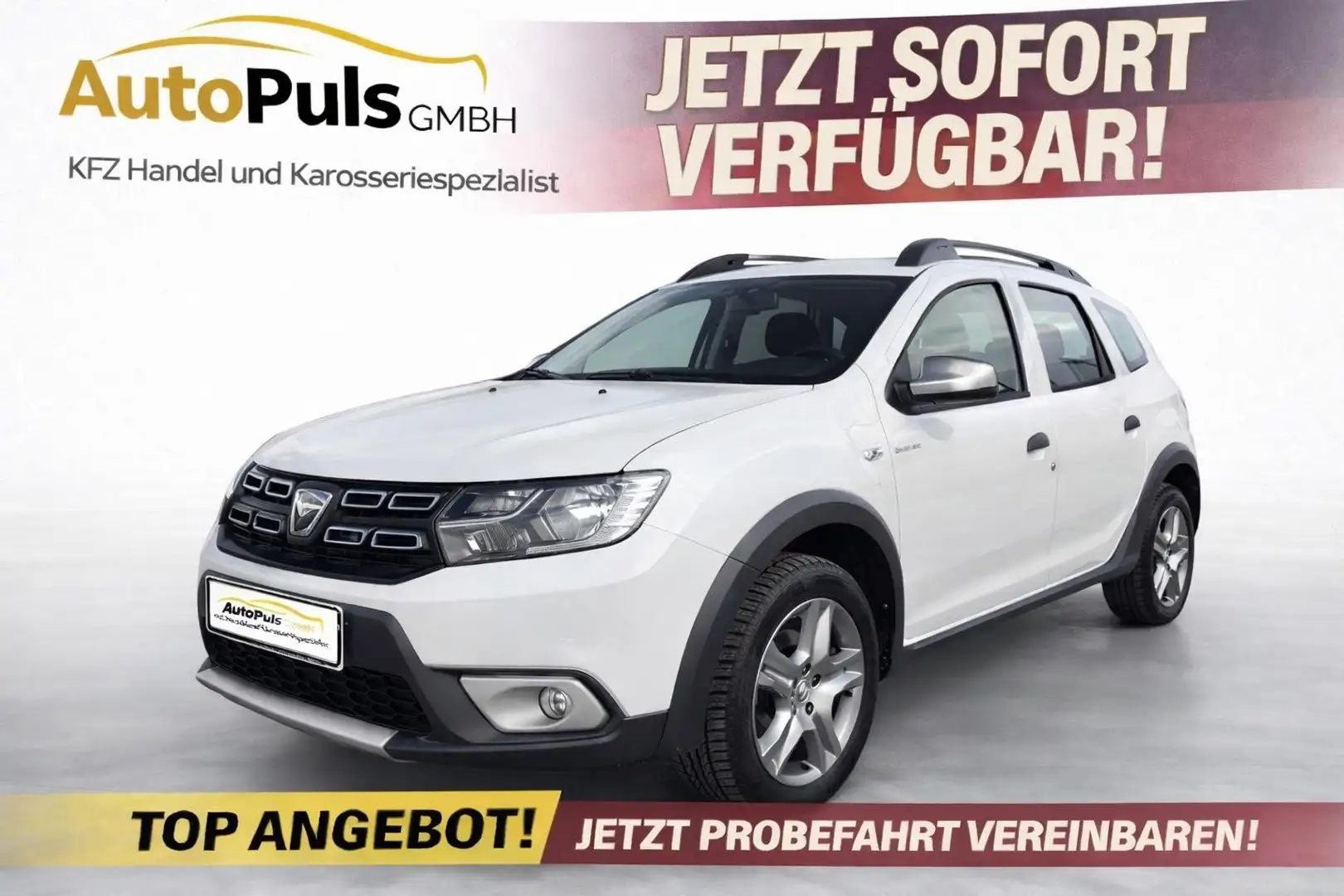 Dacia Sandero Stepway Prestige+ Serviceheft Voll + 8fach Bereift Weiß - 1