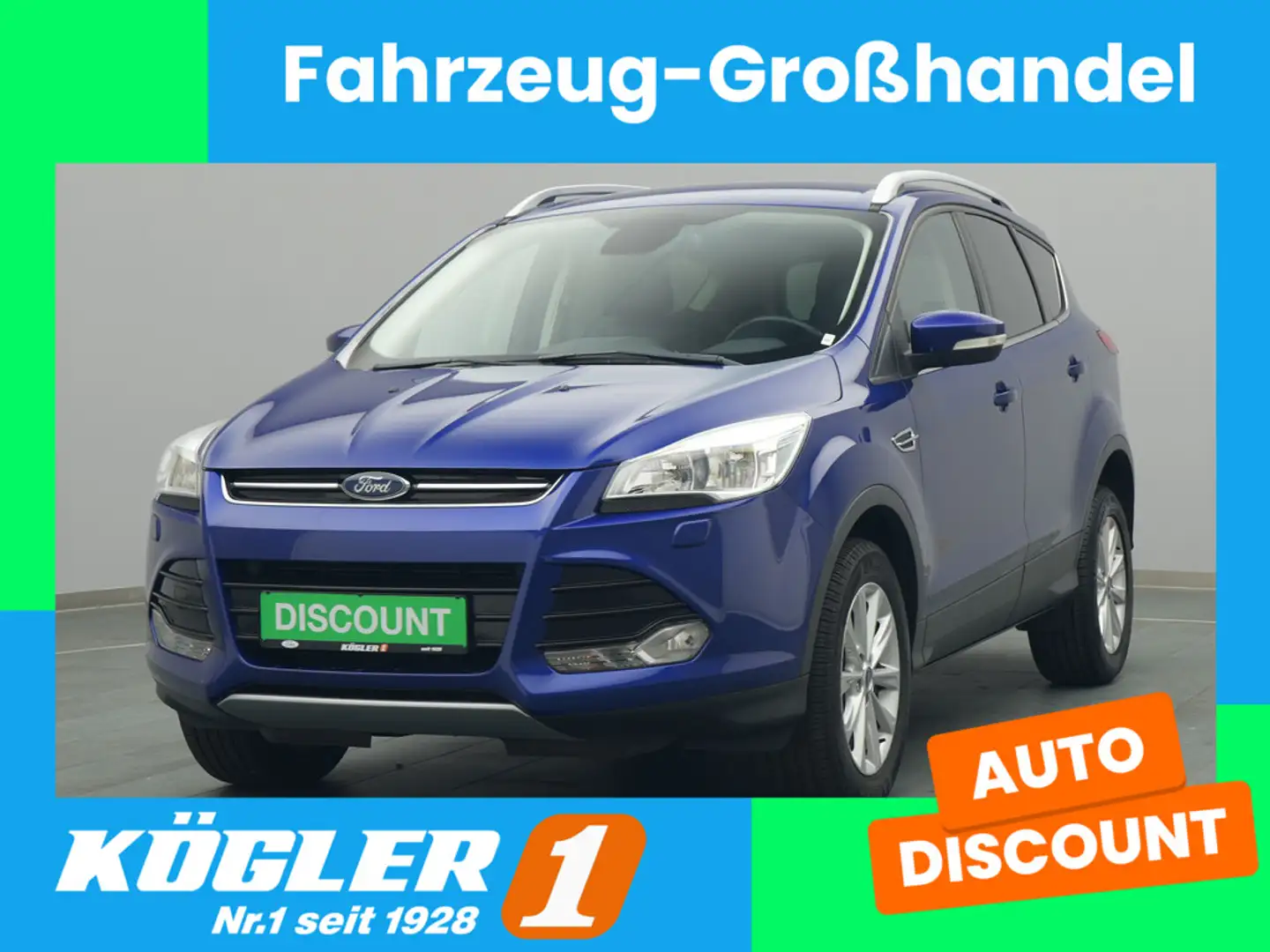 Ford Kuga Titanium 150PS/Easy-Driver&Winter-Paket/PDC Bleu - 1