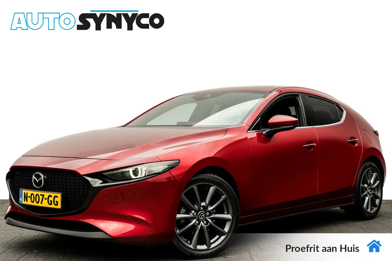 Mazda 3 2.0 e-SkyActiv-G M Hybrid 150 Sportive | 18 inch | Rood - 1