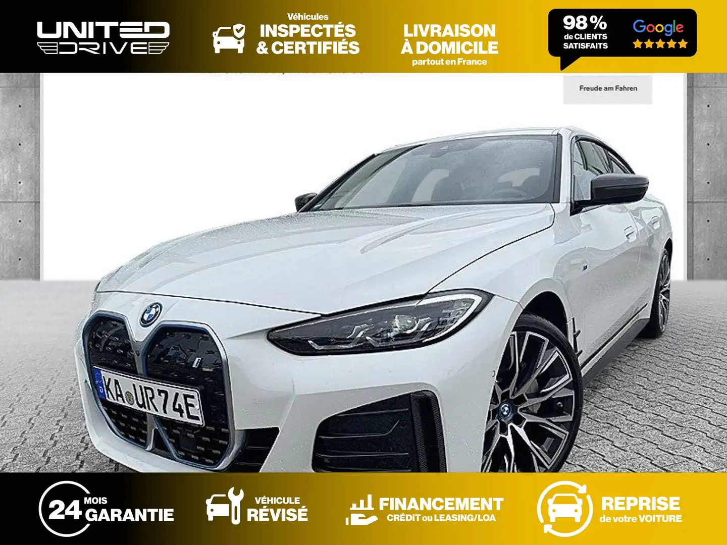 BMW i4 eDrive35 Gran Coupé M Pack Sport 286CV Blanc - 1