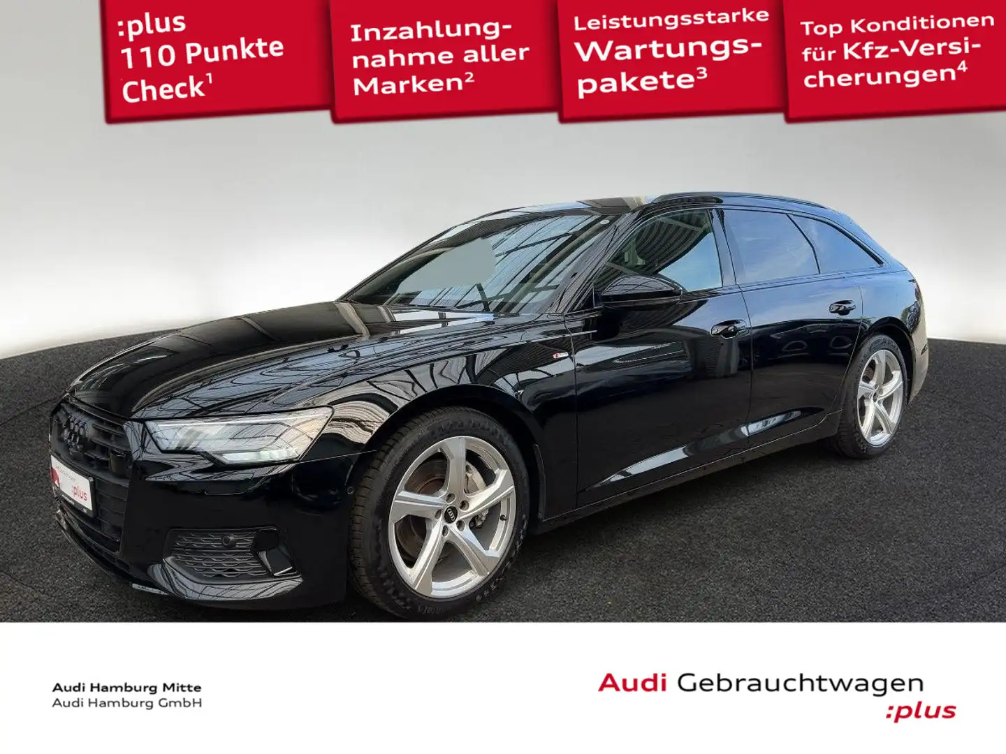 Audi A6 45 TDI sport quattro S tronic Kamera AH Schwarz - 1