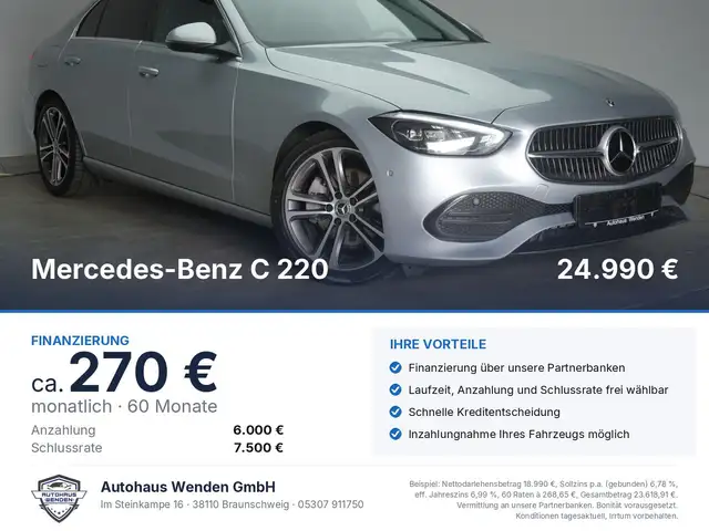 Mercedes-Benz C 220 d 9G-Tronic Distronic/Kamera/HUD/Virtual/L