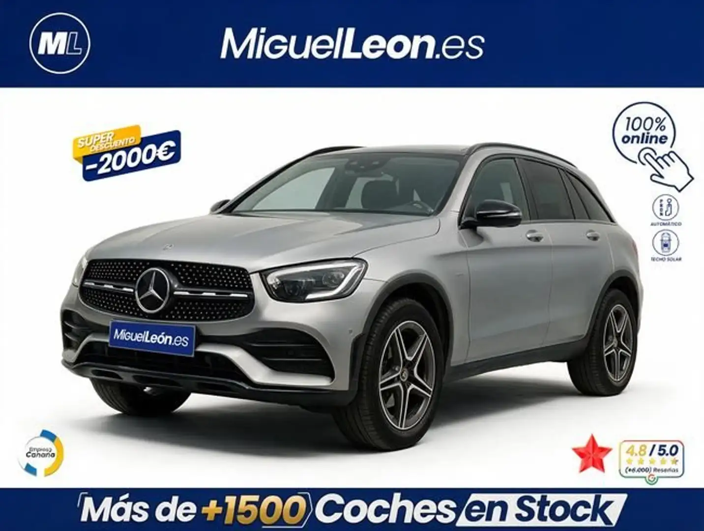 Mercedes-Benz GLC 300 e 4MATIC Exclusive AMG Line Gris - 1