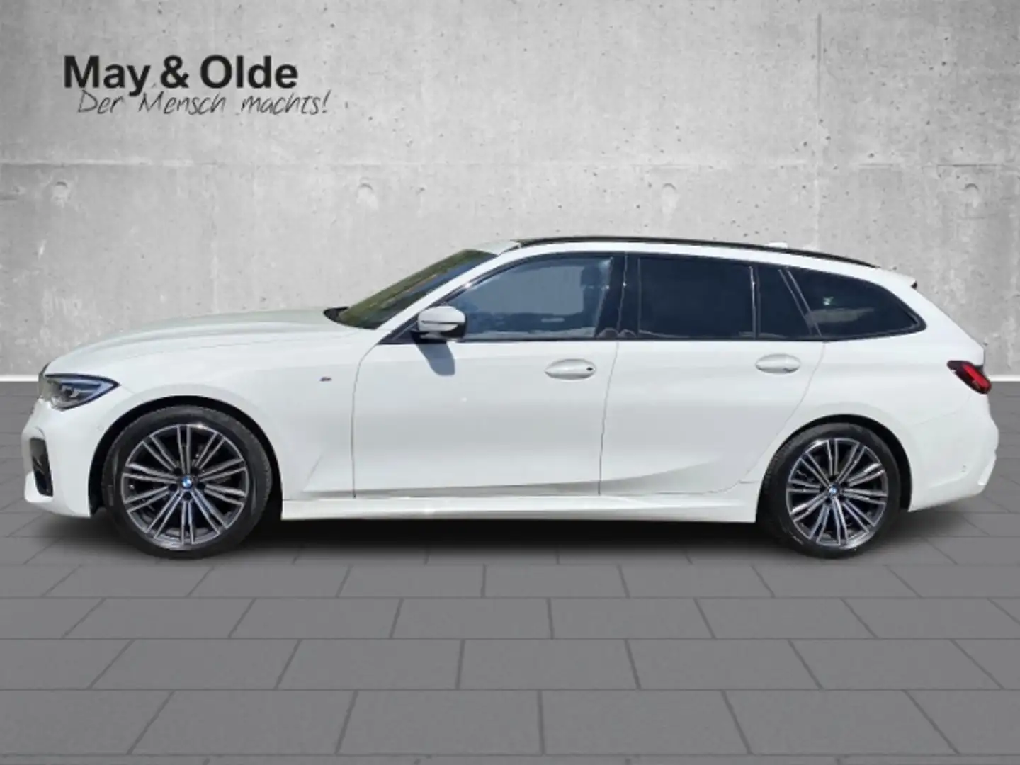 BMW 320 i M Sport AHK Pano Navi BMW Live Cockpit Prof Hifi Weiß - 2
