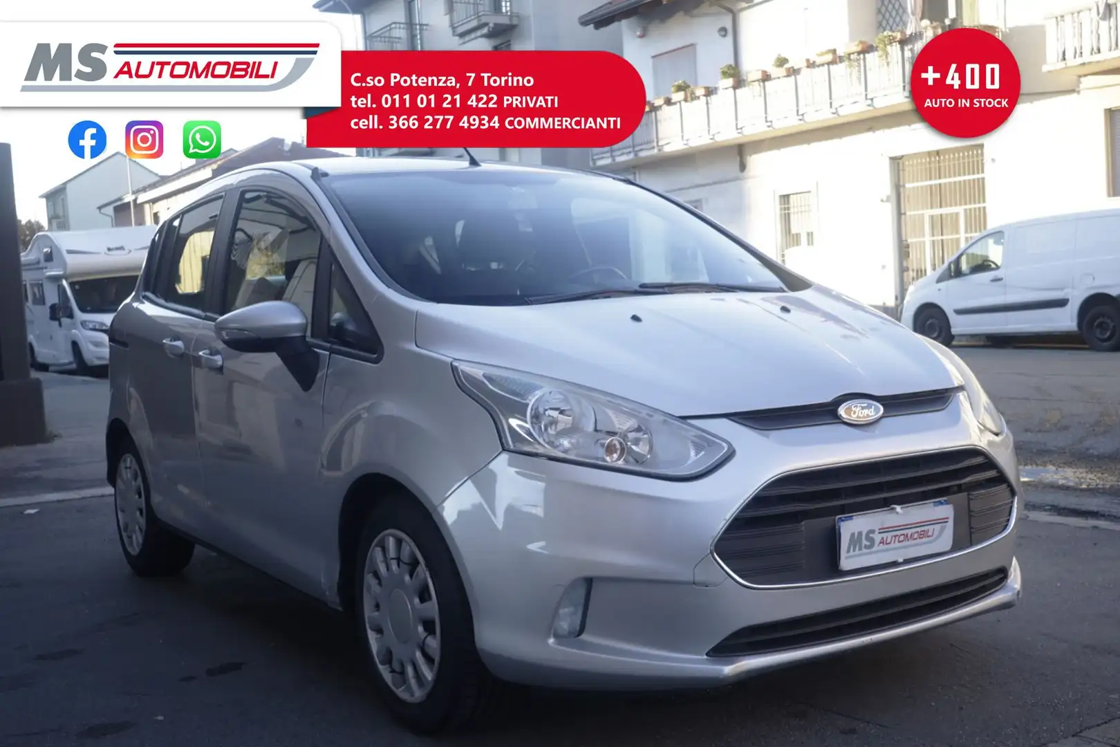 Ford B-Max Ford B-Max 1.5 TDCi 95 CV Business Titanium Unico Ezüst - 1