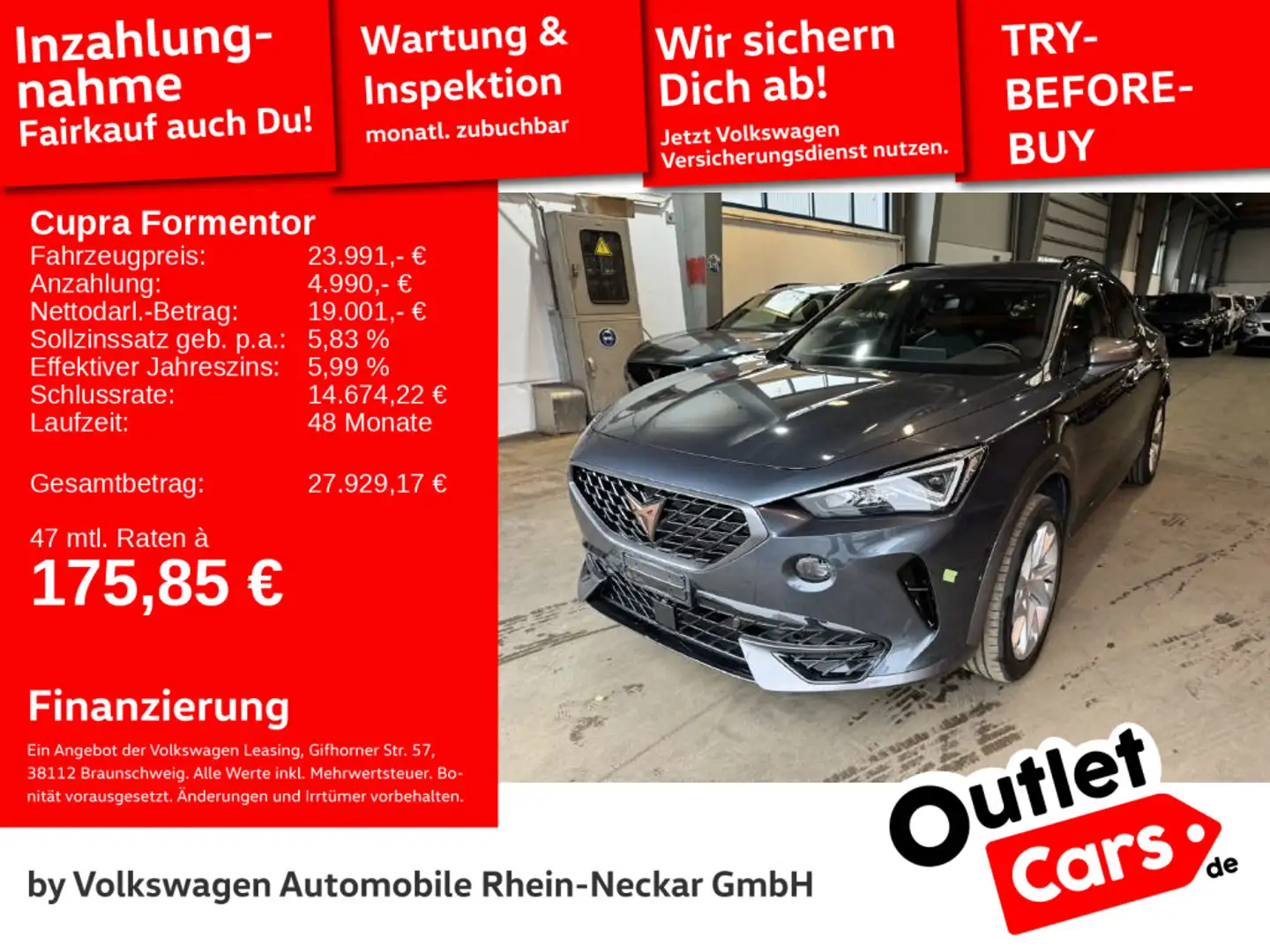 CUPRA Formentor Cupra Formentor 1.5 TSI DSG Car Play Kamera LED Grau - 1