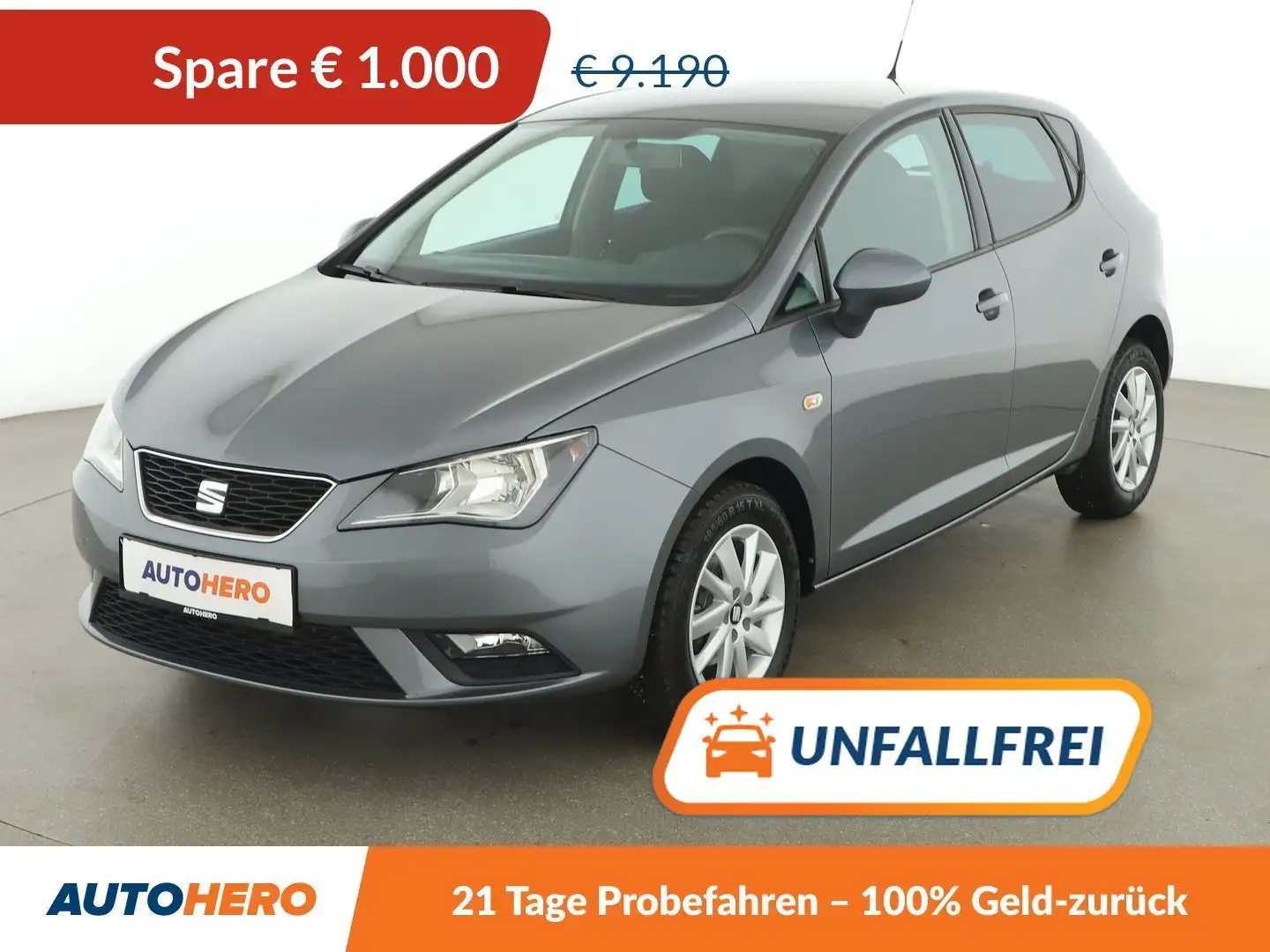 SEAT Ibiza 1.2 TSI Chili & Style *KLIMAAUT*ALU* Szary - 1