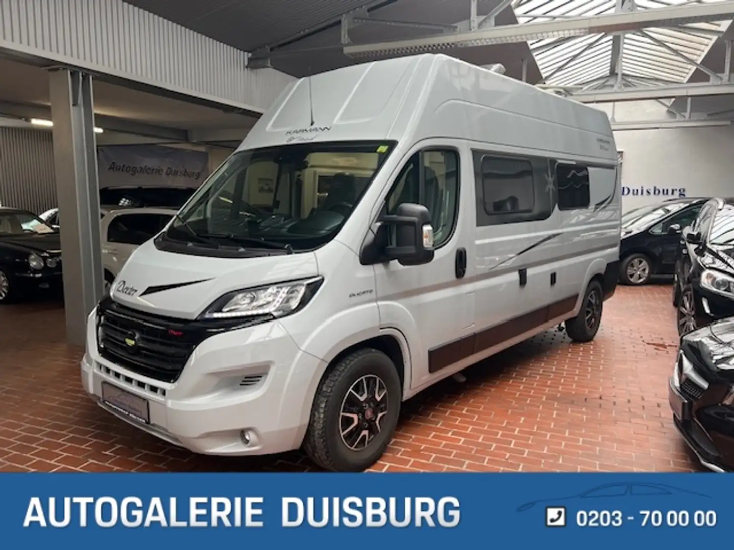 Karmann Dexter 595 Navi SAT-TV Alu Klima Leder erst 23tkm Grau - 2