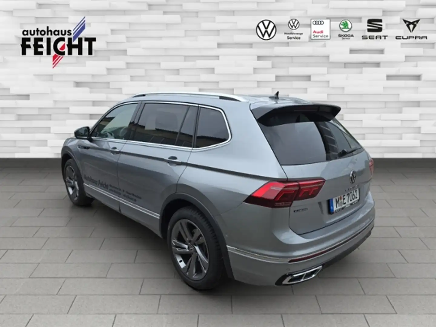 Volkswagen Tiguan Allspace 2.0 TDI R-Line+LED+NAV+AHK+RFK Argent - 2