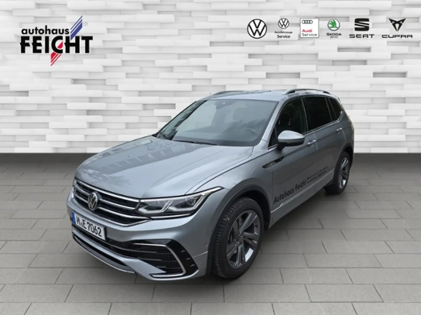 Volkswagen Tiguan Allspace 2.0 TDI R-Line+LED+NAV+AHK+RFK Argent - 1