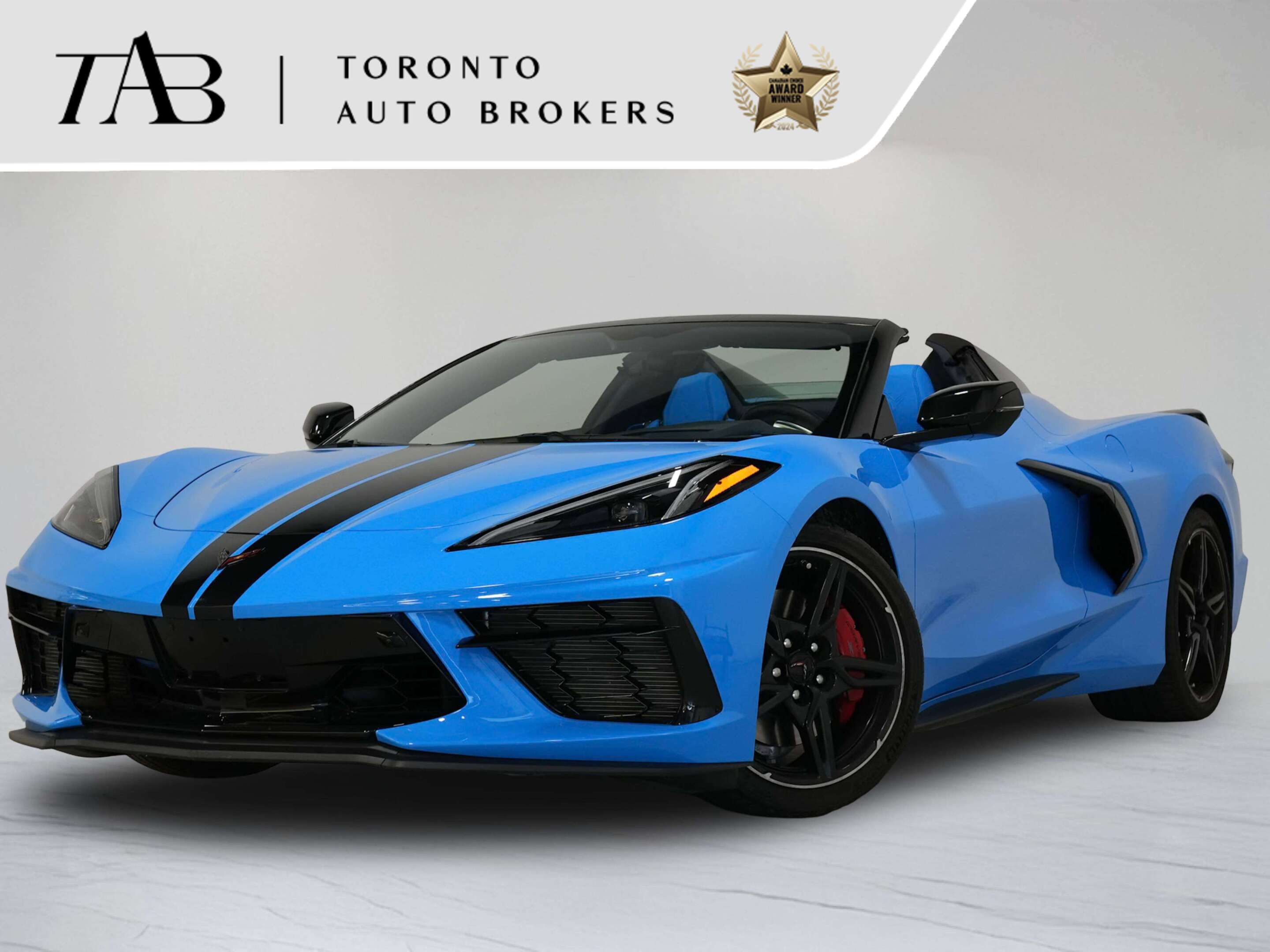 Blue 2022 Chevrolet Corvette Convertible Rear-Wheel Drive Automatic