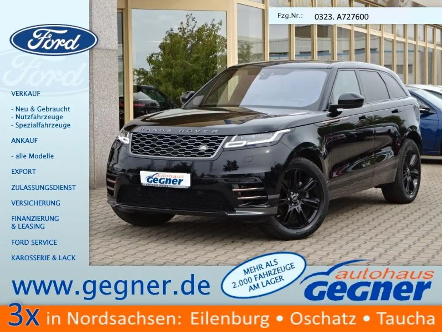 Land Rover Range Rover Velar R-Dynamic S Panorama Schwarz - 1