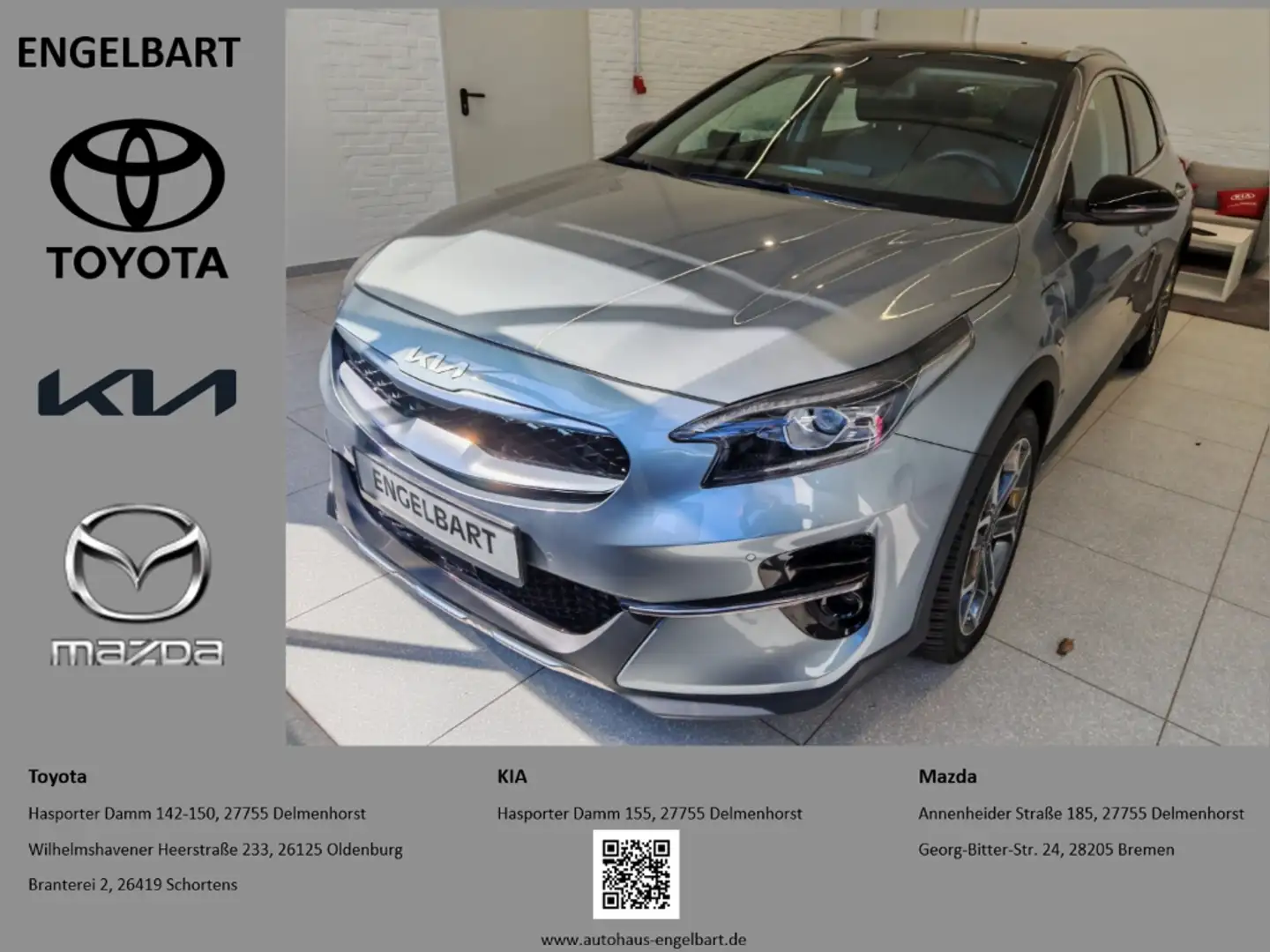 Kia XCeed Spirit PHEV 1.6 Techno-, Navi-Paket Glasdach Silber - 1