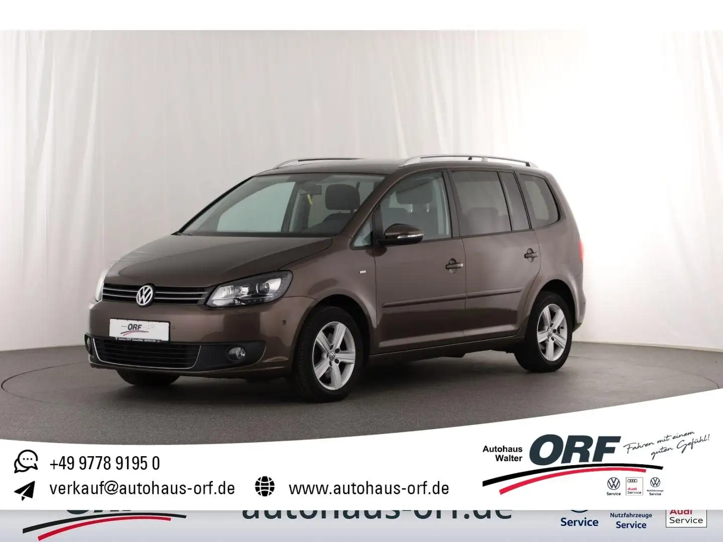Volkswagen Touran 2.0 TDI Comfortline Cup AHK 7-SITZER NAVI Braun - 1