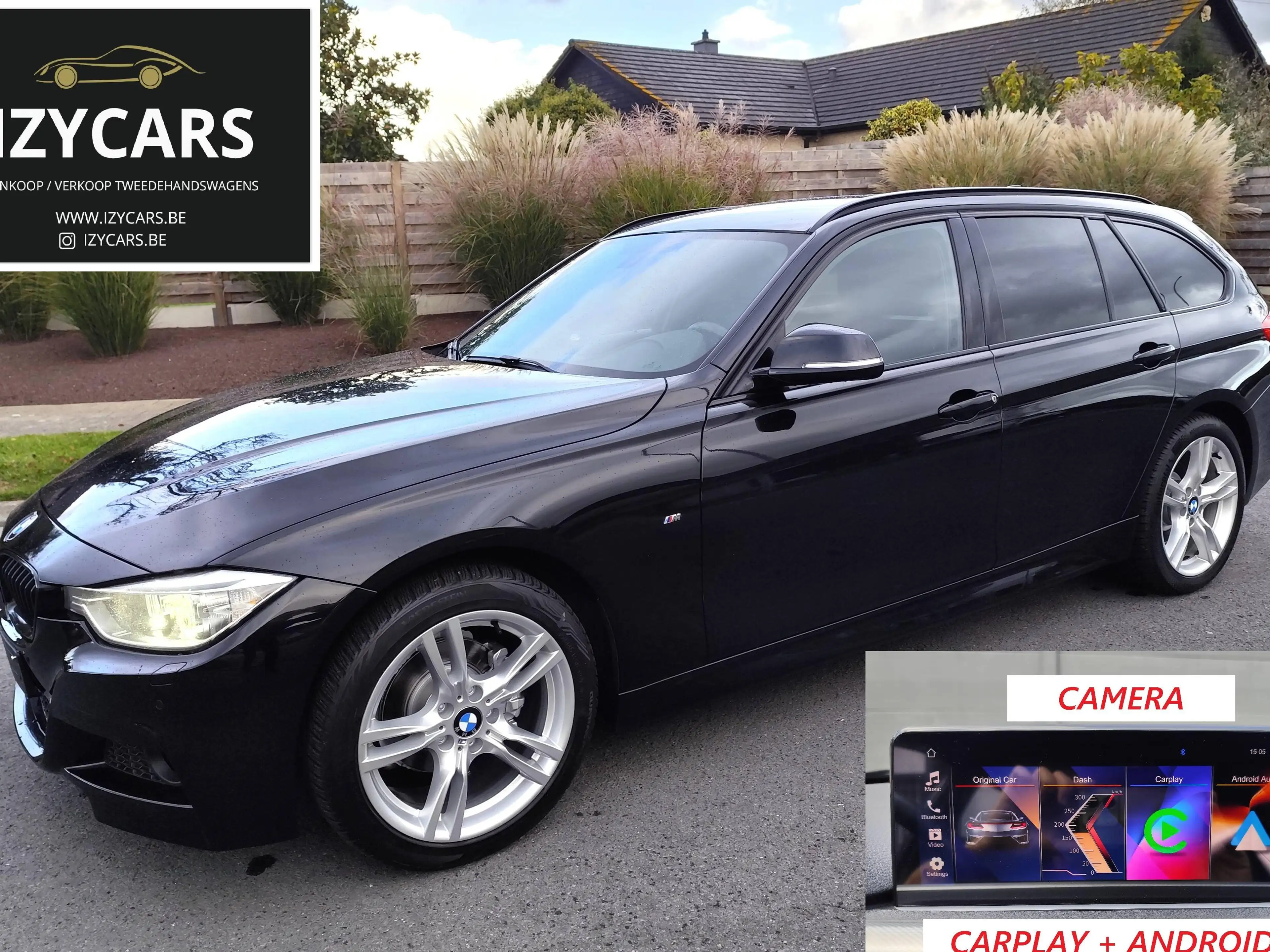 BMW 318 dA M-PACK,CARPLAY,CAMERA,XENON/LED,M-STUUR,AUTOMAAT,LEDER,EL. KOFFER,CRUISE,BLUETH,ALU 18",ZETELVERWARMING,AIRCO
