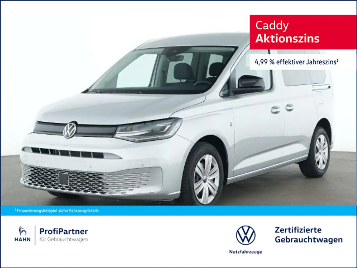 Volkswagen Caddy 2.0TDI 90KW DSG LED AHK ACC Silber - 1