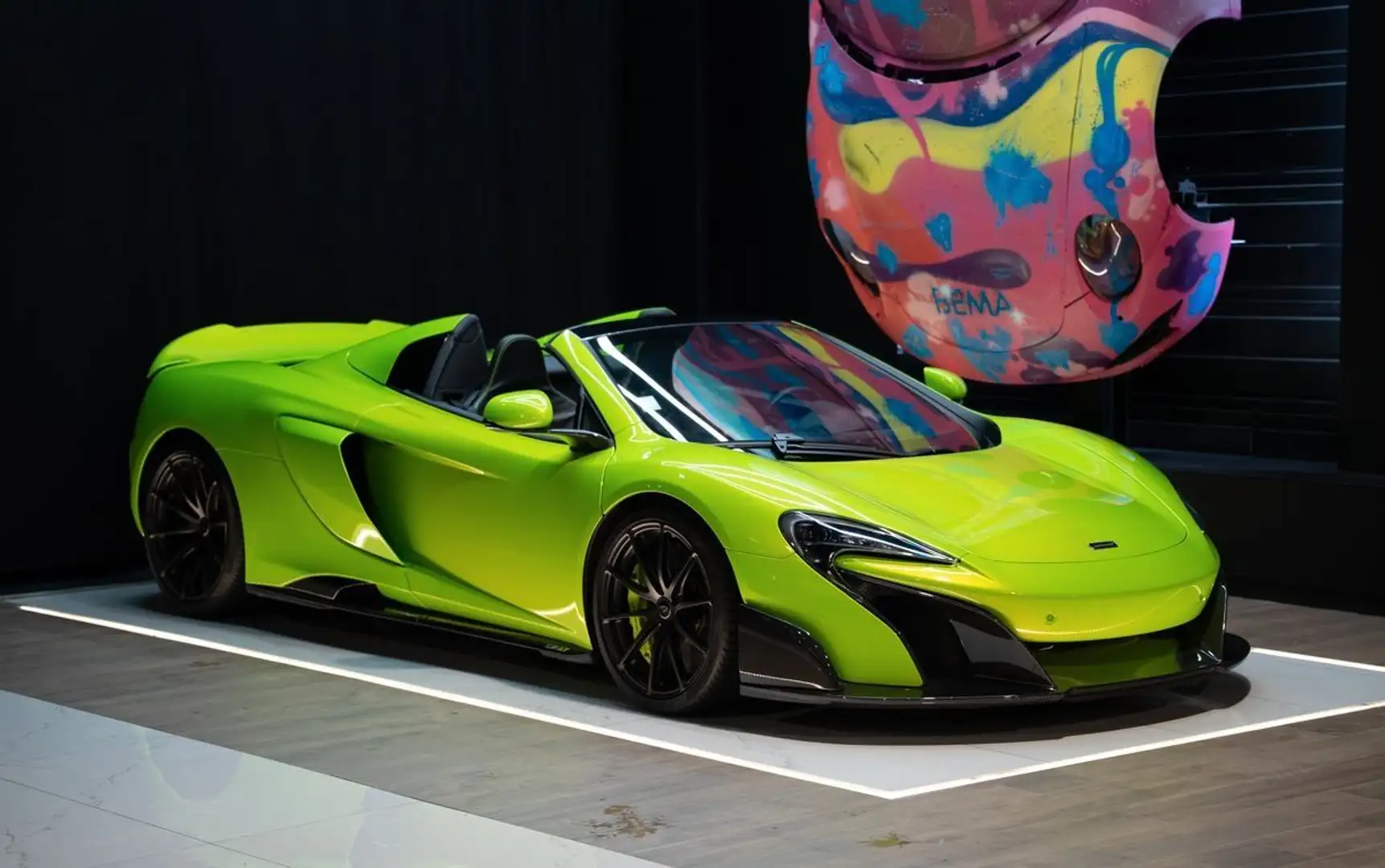 McLaren 675LT Spider | Malus payé Napier Green PPF complet Carbone Échappement Sport Lift À partir de 2470-mois Grün - 1