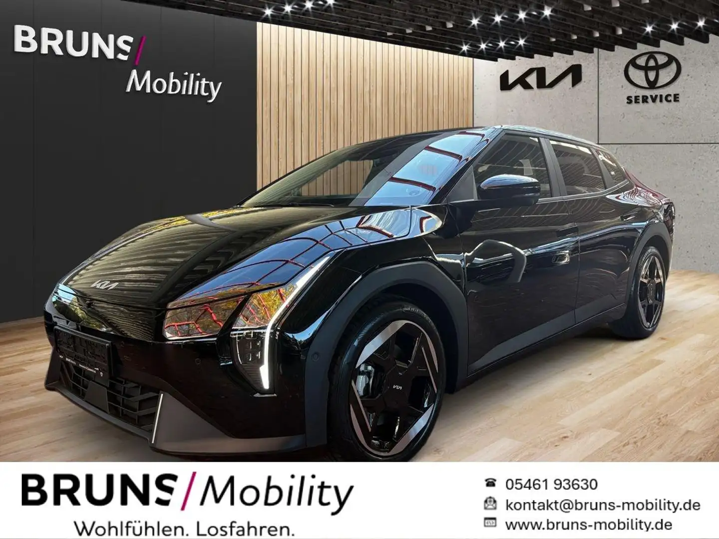 Kia EV4 Earth 81,4 Kw/h Vollausstattung außer Schiebedach! Noir - 1