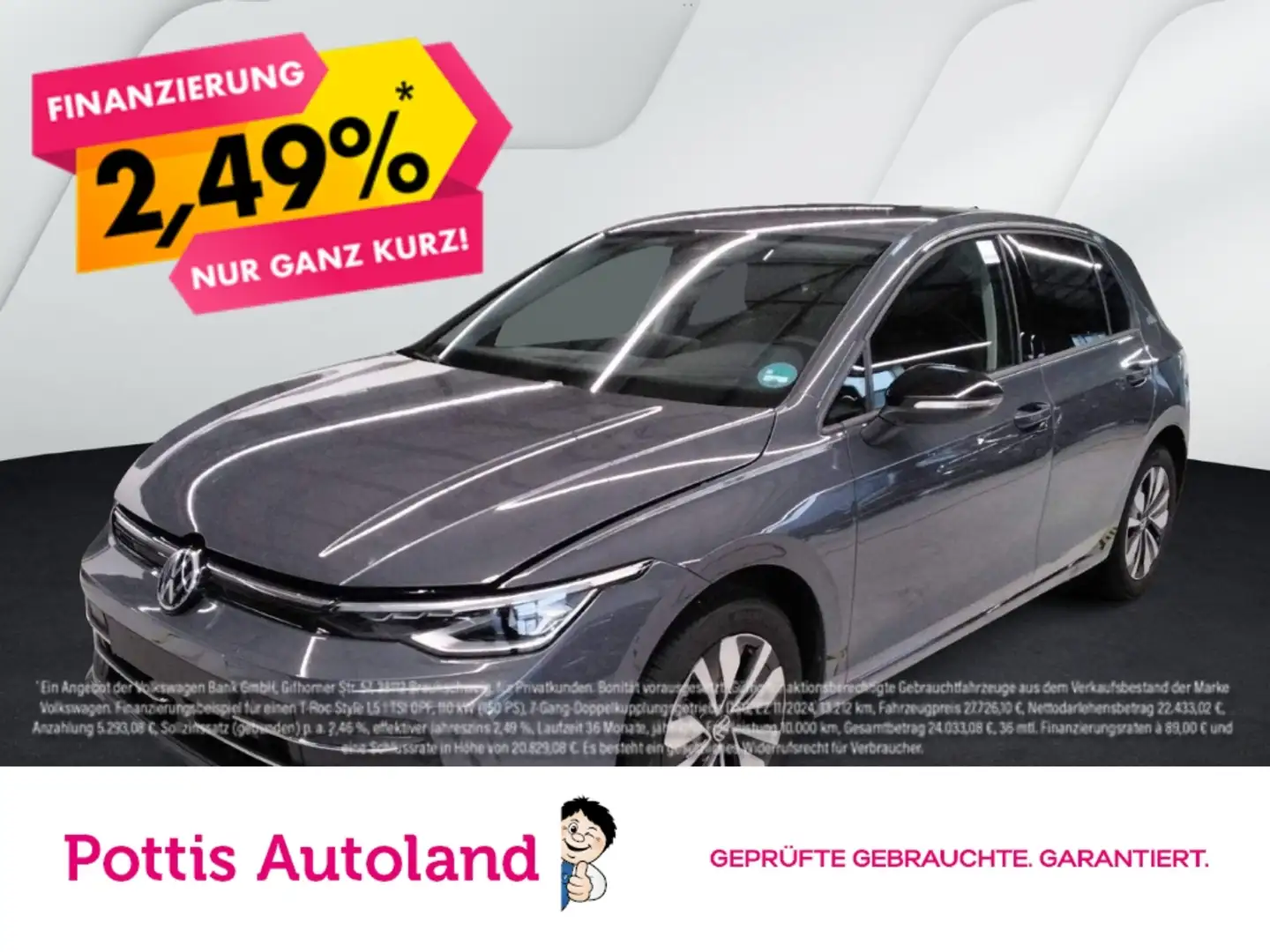 Volkswagen Golf 2.0 TDI DSG GOAL NAVI AHK KAMERA PDC Grau - 1