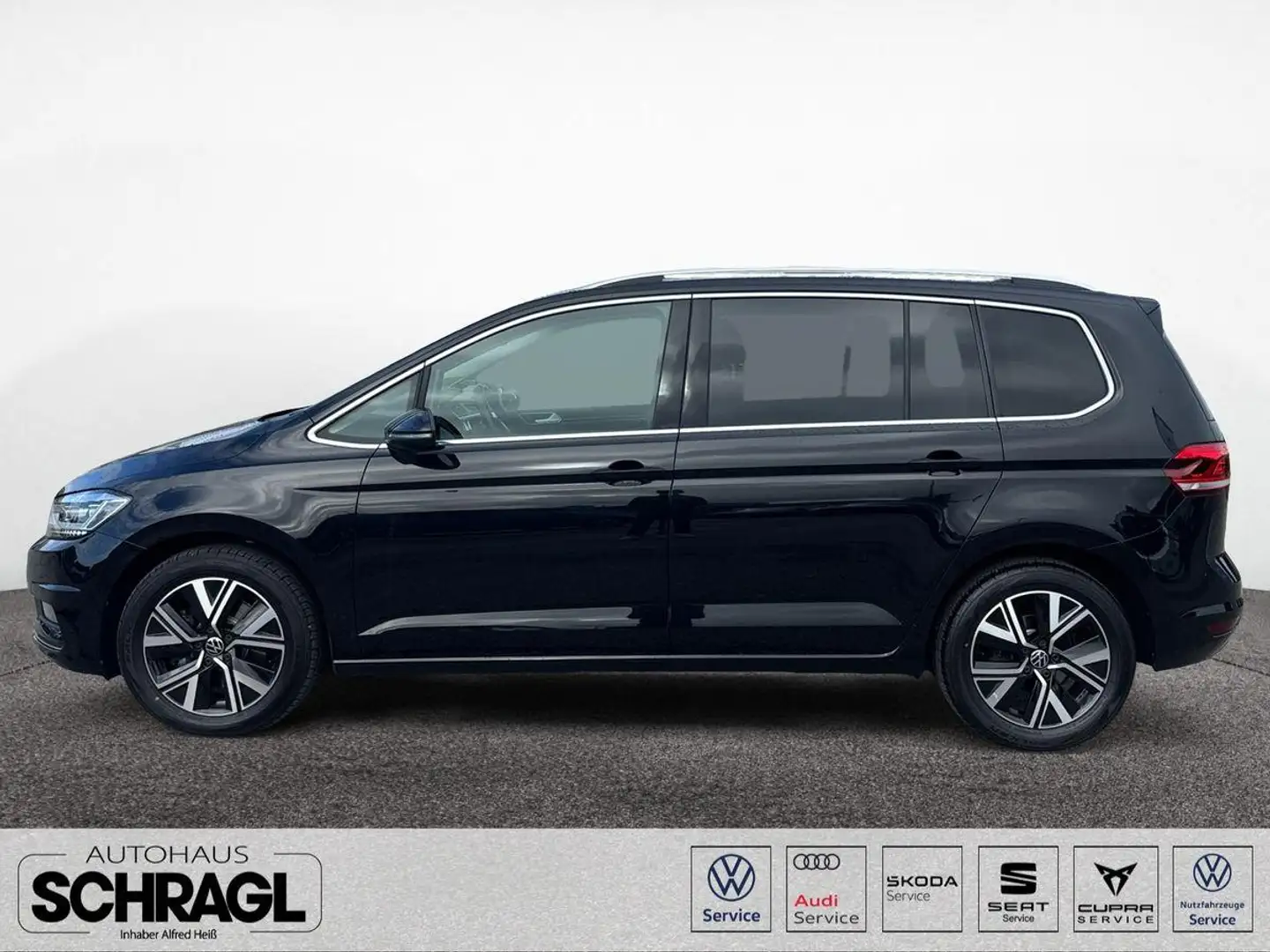 Volkswagen Touran 2.0 TDI DSG HIGHLINE NAVI+AHK+DYNAUDIO Schwarz - 2