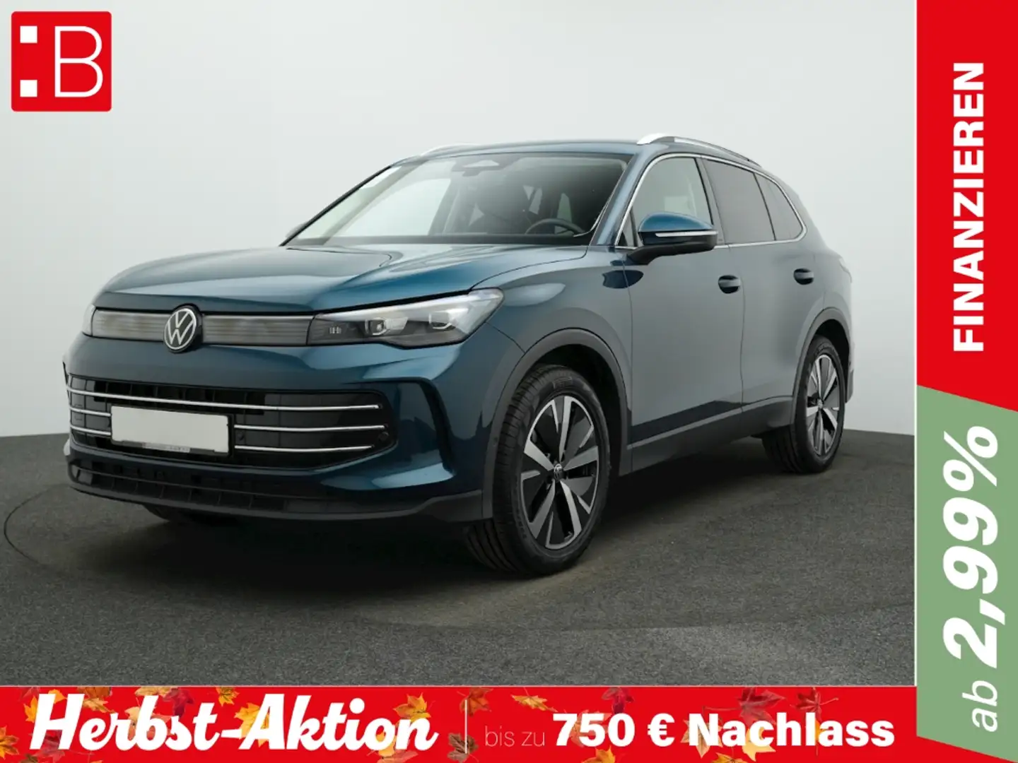 Volkswagen Tiguan 2.0 TDI DSG Elegance AHK NAVI ALU19 Blau - 1