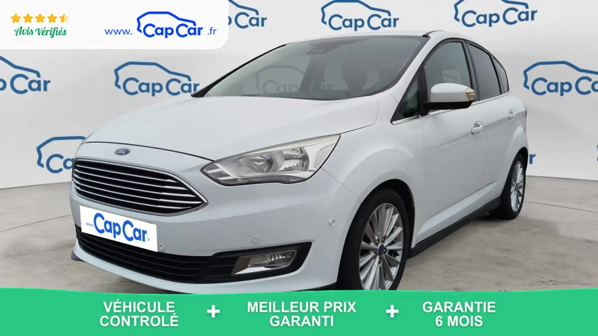 Ford C-Max II 1.5 TDCi 120 Titanium Blanc - 1