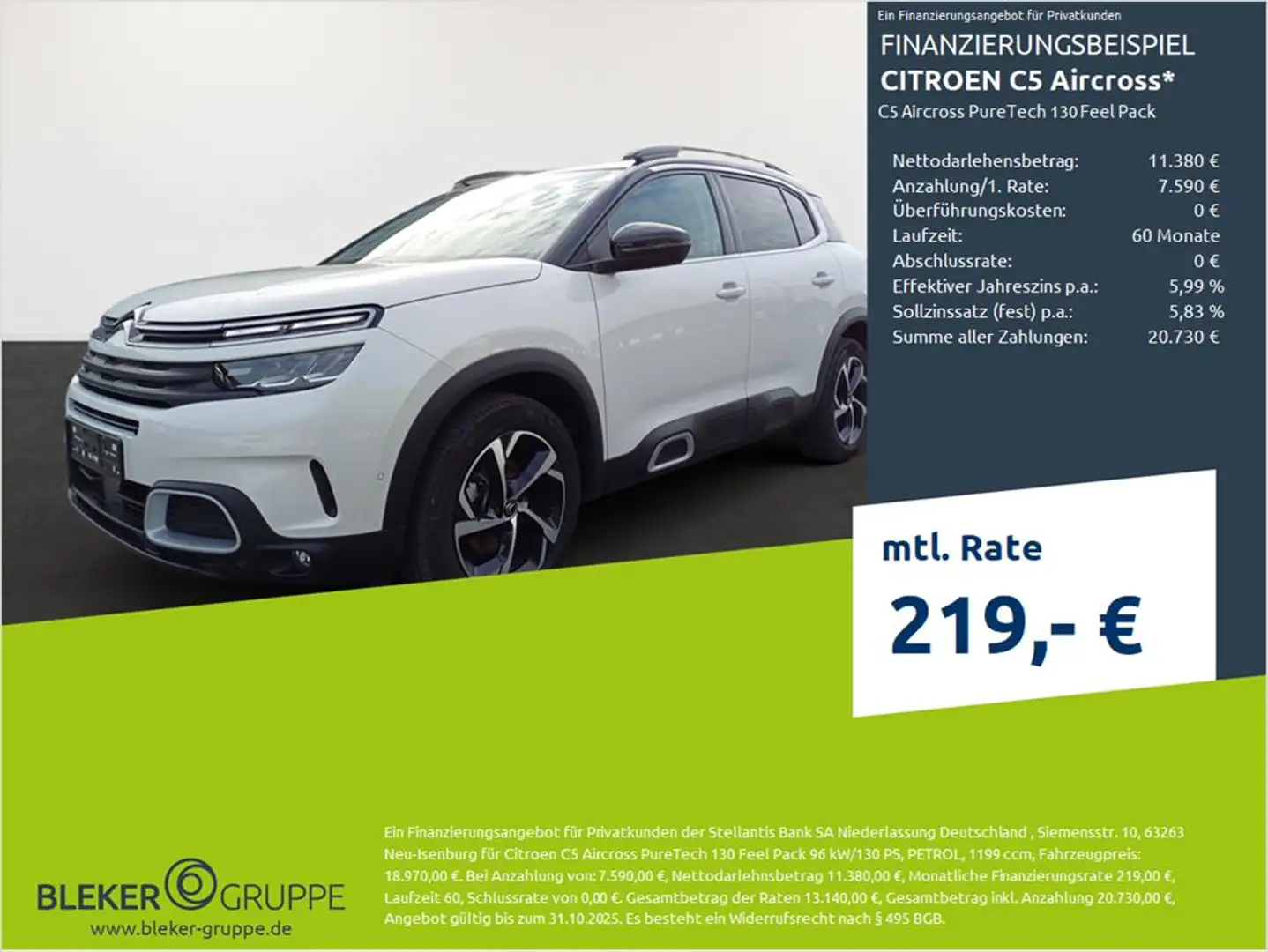 Citroen C5 Aircross Feel Pack Weiß - 1